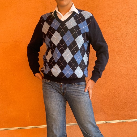 vintage argyle sweater - Picture 2 of 7